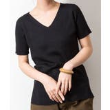 Vネックハーフスリーブサマーニット | atONE | 詳細画像8