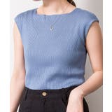 ボートネックフレンチスリーブサマーニット | atONE | 詳細画像16 