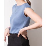 ボートネックフレンチスリーブサマーニット | atONE | 詳細画像17 