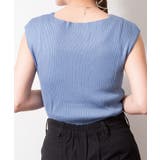 ボートネックフレンチスリーブサマーニット | atONE | 詳細画像18 