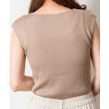 ボートネックフレンチスリーブサマーニット | atONE | 詳細画像25 