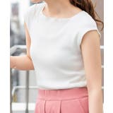 ボートネックフレンチスリーブサマーニット | atONE | 詳細画像29 