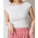 ボートネックフレンチスリーブサマーニット | atONE | 詳細画像30 