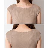 ボートネックフレンチスリーブサマーニット | atONE | 詳細画像38 