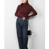 メロウ襟タートルネックリブニット | atONE | 詳細画像24 