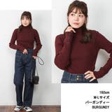 メロウ襟タートルネックリブニット | atONE | 詳細画像3 