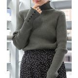 メロウ襟タートルネックリブニット | atONE | 詳細画像38 