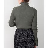 メロウ襟タートルネックリブニット | atONE | 詳細画像40 