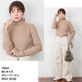 メロウ襟タートルネックリブニット | atONE | 詳細画像5 