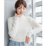 メロウ襟タートルネックリブニット | atONE | 詳細画像44 