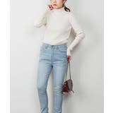 メロウ襟タートルネックリブニット | atONE | 詳細画像48 