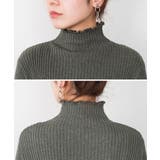 メロウ襟タートルネックリブニット | atONE | 詳細画像52 