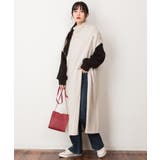 ライトグレー | ハイネックロングベスト | atONE