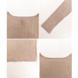 リブニットボートネックセーター | atONE | 詳細画像17 