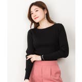 リブニットボートネックセーター | atONE | 詳細画像19 