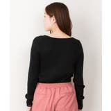 リブニットボートネックセーター | atONE | 詳細画像21 