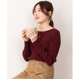 リブニットボートネックセーター | atONE | 詳細画像25 