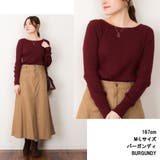 リブニットボートネックセーター | atONE | 詳細画像3 