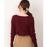 リブニットボートネックセーター | atONE | 詳細画像28 