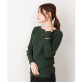 リブニットボートネックセーター | atONE | 詳細画像32 