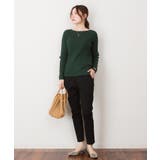 リブニットボートネックセーター | atONE | 詳細画像34 