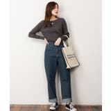 リブニットボートネックセーター | atONE | 詳細画像45 