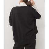 袖脇オープンラウンドネック5分袖ニット | atONE | 詳細画像11