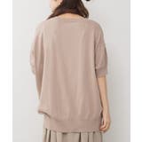 袖脇オープンラウンドネック5分袖ニット | atONE | 詳細画像16