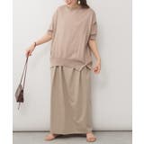 袖脇オープンラウンドネック5分袖ニット | atONE | 詳細画像17