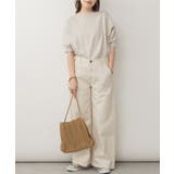 袖脇オープンラウンドネック5分袖ニット | atONE | 詳細画像22