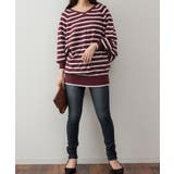 Vネックボーダードルマンニット | atONE | 詳細画像19 