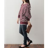 Vネックボーダードルマンニット | atONE | 詳細画像20 