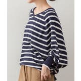 Vネックボーダードルマンニット | atONE | 詳細画像31 