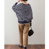 Vネックボーダードルマンニット | atONE | 詳細画像35 