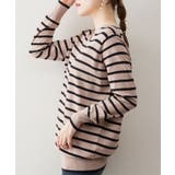 Vネックボーダーニット | atONE | 詳細画像24 