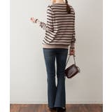 Vネックボーダーニット | atONE | 詳細画像28 