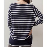 Vネックボーダーニット | atONE | 詳細画像32 