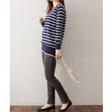 Vネックボーダーニット | atONE | 詳細画像34 