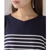 パネルボーダードルマンニット | atONE | 詳細画像22