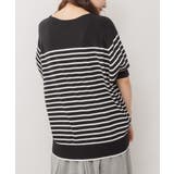 パネルボーダードルマンニット | atONE | 詳細画像8