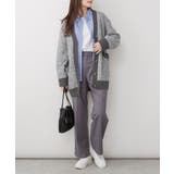 コンビネーションカラーVネックカーディガン | atONE | 詳細画像12