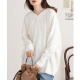 Vネックリブドルマンセーター | atONE | 詳細画像5