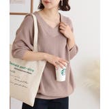 前後2WAYで着れる 畦編みルーズセーター | atONE | 詳細画像10 