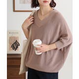 前後2WAYで着れる 畦編みルーズセーター | atONE | 詳細画像11 