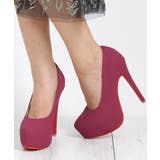 ピンクヌバック | 13cmヒール レッドソールプラットフォームパンプス | attagirl