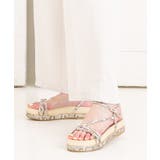 パイソン | 4.5cm厚底フラットソールストラップサンダル | attagirl
