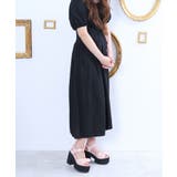 11cm厚底ヒールビジューリボンストラップサンダル | attagirl  | 詳細画像11 