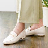アイボリースムース | ビット付きスクエアトゥローファー | attagirl