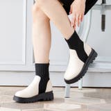 トラックソールニットブーツ | attagirl  | 詳細画像24 