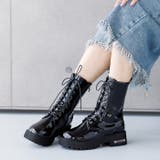 厚底ヒールレースアップブーツ | attagirl | 詳細画像32